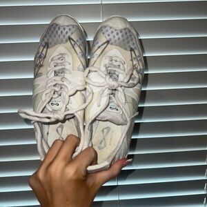 White Women's Athletic Sneakers - Casual Comfort